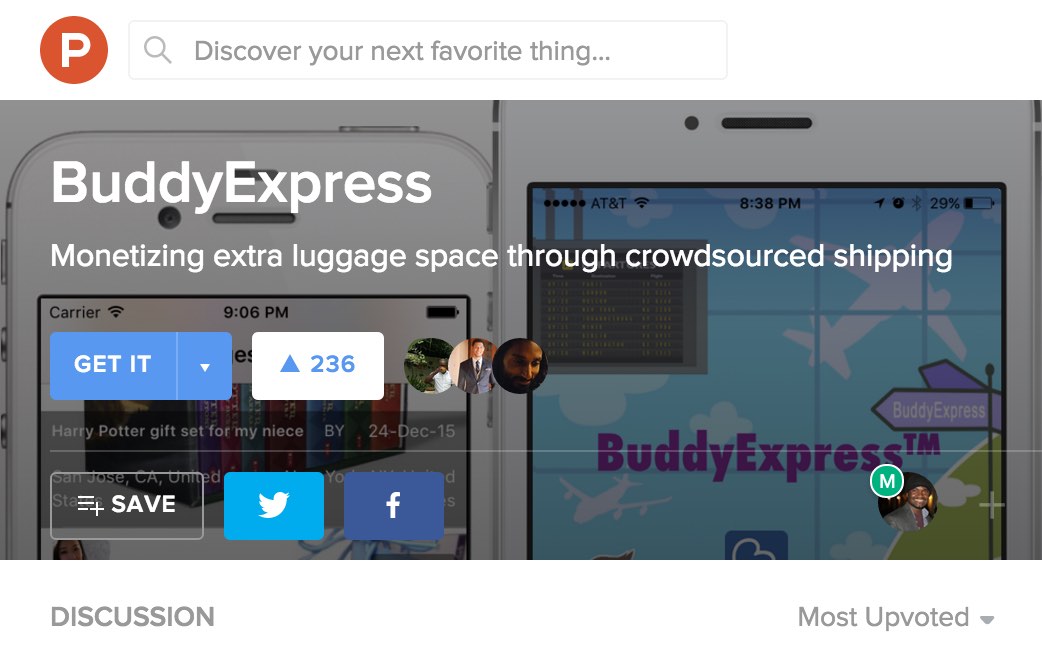 Featured on Product Hunt - Most Upvoted